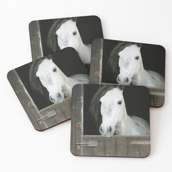 Artikelvorschau, White Horse in Stable entworfen und verkauft von Rainbows Galore.
