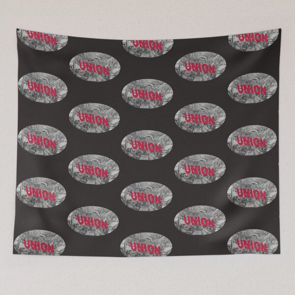 Item preview, Diego Rivera inspired union sign designed and sold by lobodelnoir.