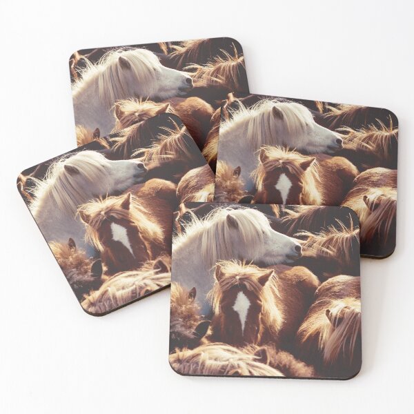 Artikelvorschau, Group of Icelandic Ponies entworfen und verkauft von Rainbows Galore.