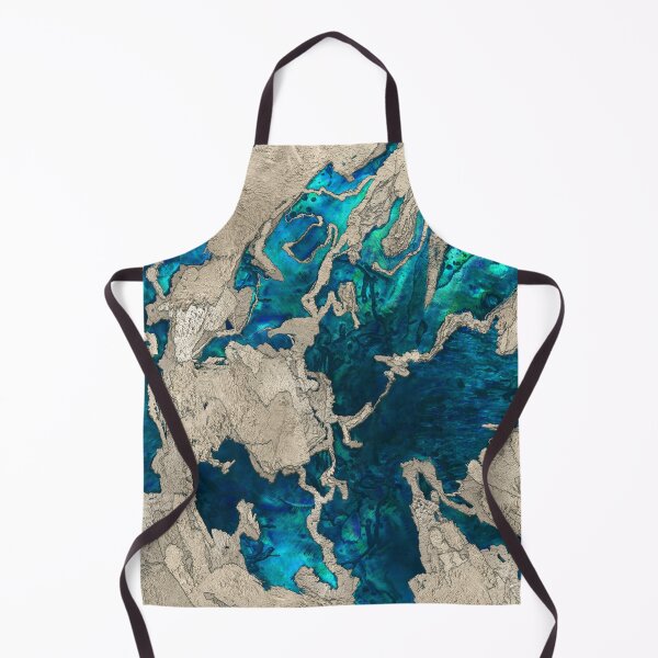 Artikelvorschau, Blauer Saphir und Zement-Mixed-Media-Zusammenfassung entworfen und verkauft von k9printart.