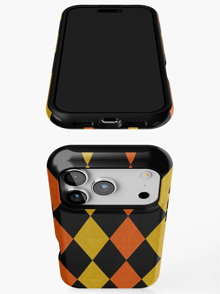 Thumbnail 3 of 4, iPhone Case, Fall Autumn Triangle Repeat Pattern designed and sold by SemDesigns1.
