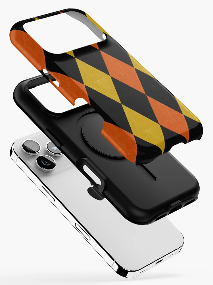 Thumbnail 2 of 4, iPhone Case, Fall Autumn Triangle Repeat Pattern designed and sold by SemDesigns1.