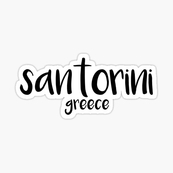 santorini Sticker