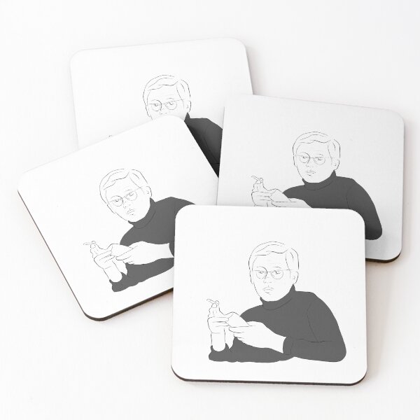 Item preview, Young Dieter Rams drawing in turtleneck designed and sold by Rosadraws.