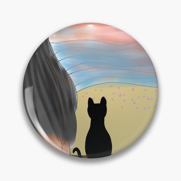 Item preview, Cat watching sunset with lovely owner. designed and sold by Darkies-store.