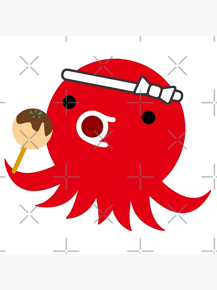 Cute cartoon Takoyaki Octopus by RaionKeiji