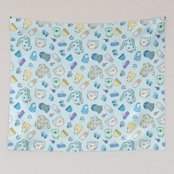 Item preview, Baby Boy Repeat Pattern designed and sold by SemDesigns1.