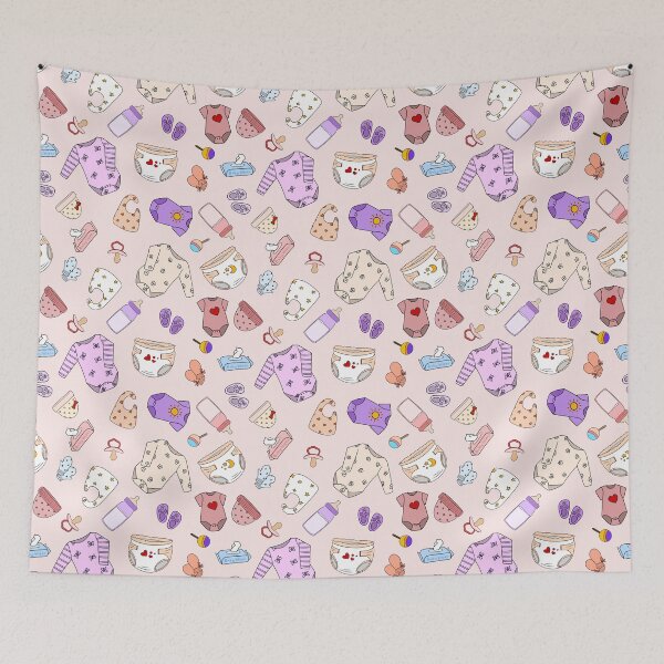 Item preview, Baby Girl Repeat Pattern designed and sold by SemDesigns1.