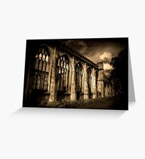 Night Temple Greeting Card
