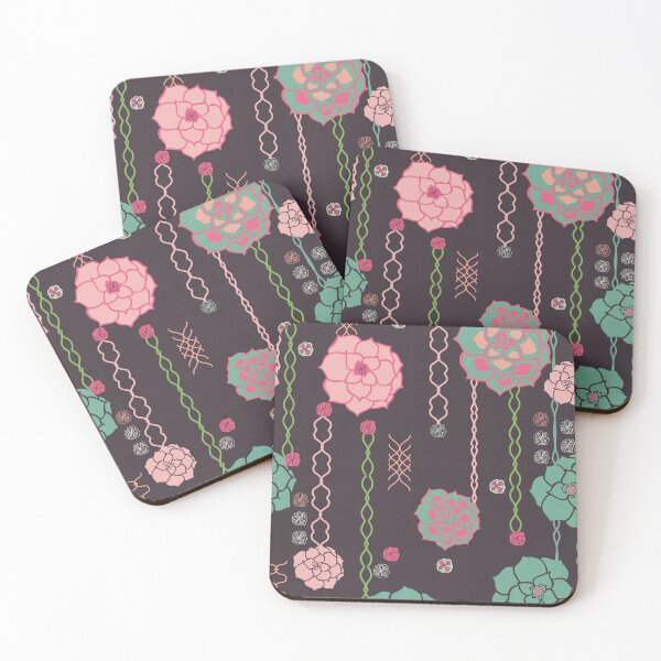 Artikelvorschau, Illustrated Pink & Teal Roses entworfen und verkauft von Rainbows Galore.