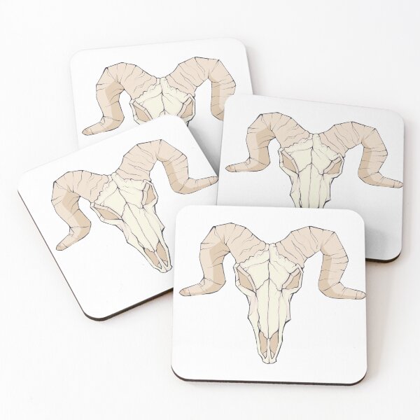 Item preview, goat skull designed and sold by drownedSHark.