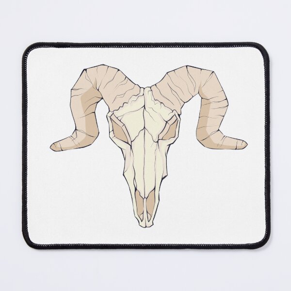 Item preview, goat skull designed and sold by drownedSHark.