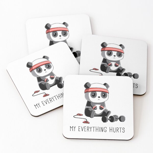 Item preview, funny panda my every thing hurts gift for friends lazy sad motivation designed and sold by noha alzohbi.