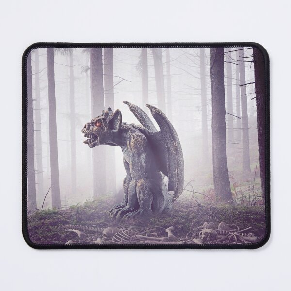 Item preview, Mysterious gargoyle shrouded in fog designed and sold by Soy-el-Soil.