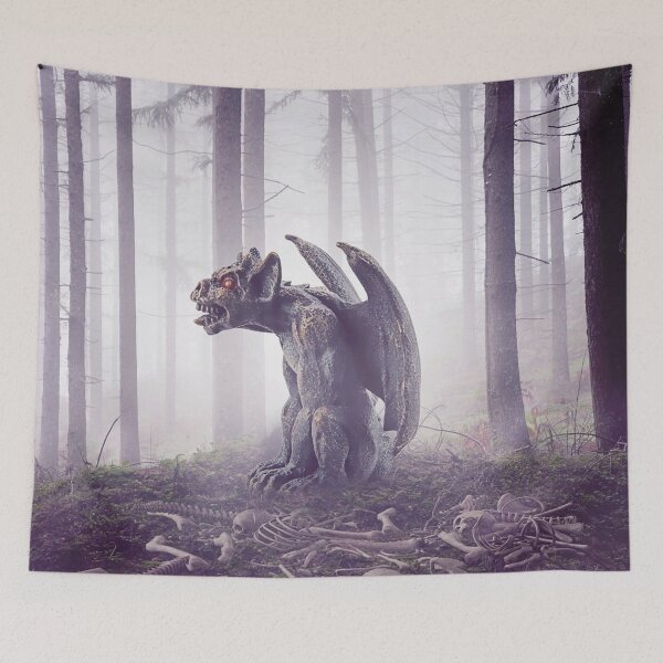 Item preview, Mysterious gargoyle shrouded in fog designed and sold by Soy-el-Soil.