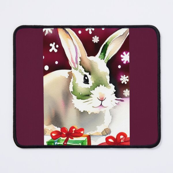Item preview, Watercolor Cute Christmas Bunny designed and sold by Mirarima.