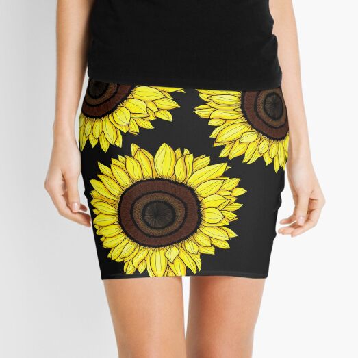 "Sunflowers" Mini Skirt