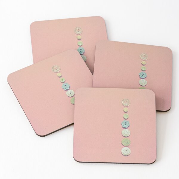 Item preview, Vintage Buttons on Pink designed and sold by Rainbows Galore.