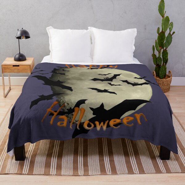 Item preview, Happy Halloween Bats and Haunting Moon designed and sold by taiche.