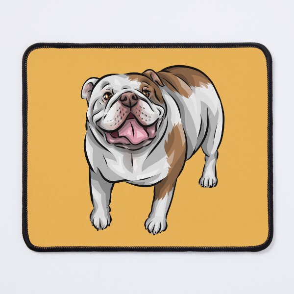 Item preview, Red and White English Bulldog | Cute Dog Art designed and sold by shirinsart.
