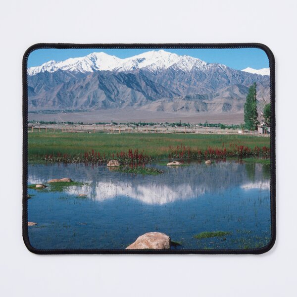 Item preview, 1970s - A serene scene with snow capped peaks and a blue sky in Ladakh, India designed and sold by thatwaslife.