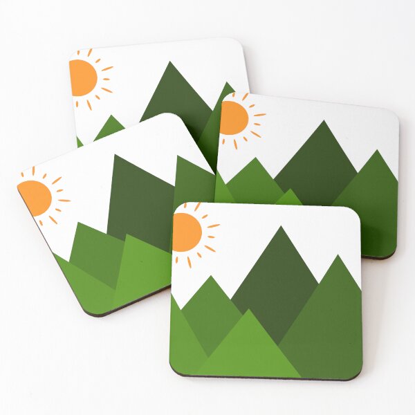 Item preview, Sun over green mountains designed and sold by DesignsByMadiha.