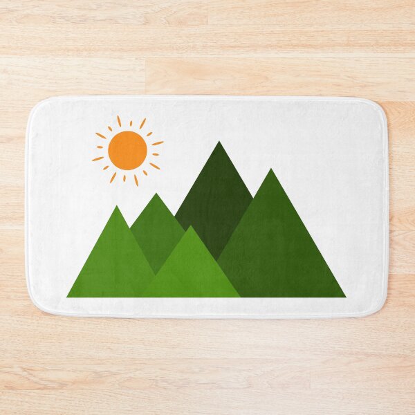 Item preview, Sun over green mountains designed and sold by DesignsByMadiha.