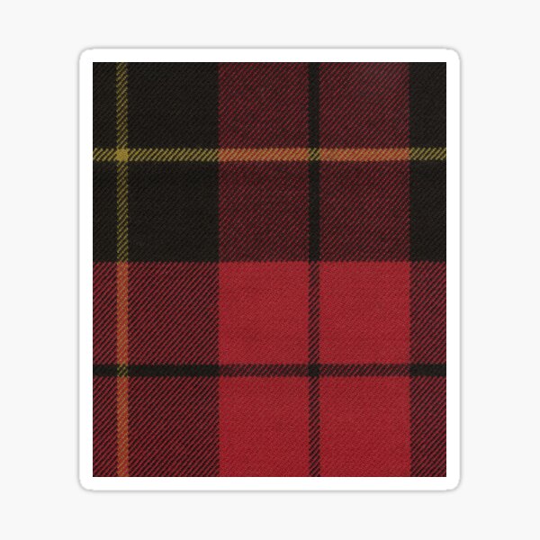 Wallace Red Original Scottish Tartan Sticker