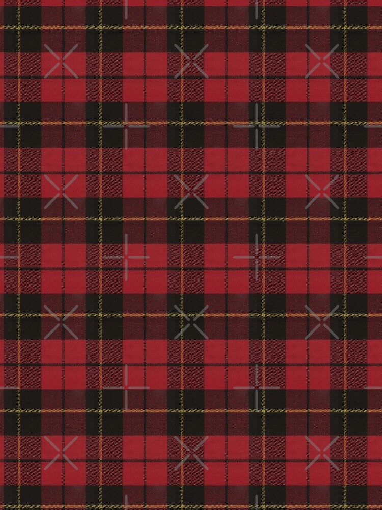 Wallace Red Original Scottish Tartan by DiamondWillow