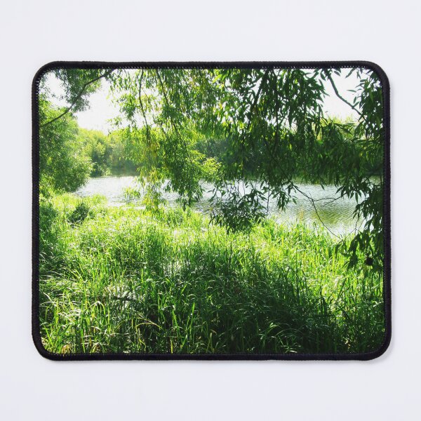 Item preview, Green landscape photography | Tree grass and water landscape photography designed and sold by lausn.