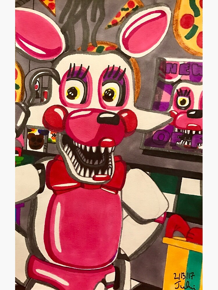 Nightmare Mangle Five Nights at Freddy's  Art Board Print for Sale by  JulesWorld