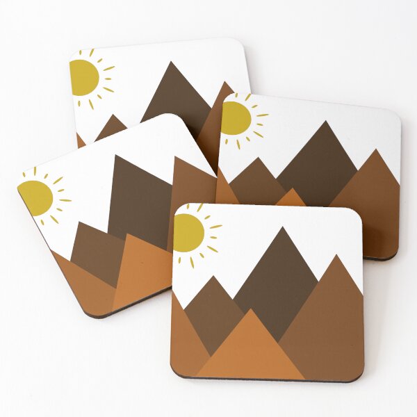 Item preview, Sun over dry brown mountains designed and sold by DesignsByMadiha.