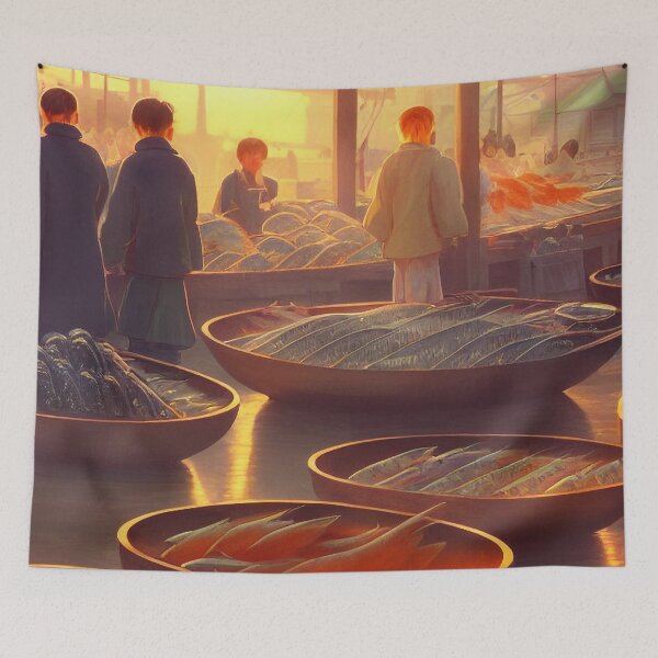 Item preview, Korean fish market designed and sold by chatzous.