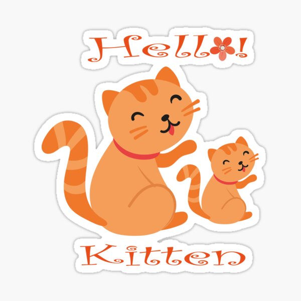 Kitten Cute Cats Sticker For Sale By Best Shop23 Redbubble 5771