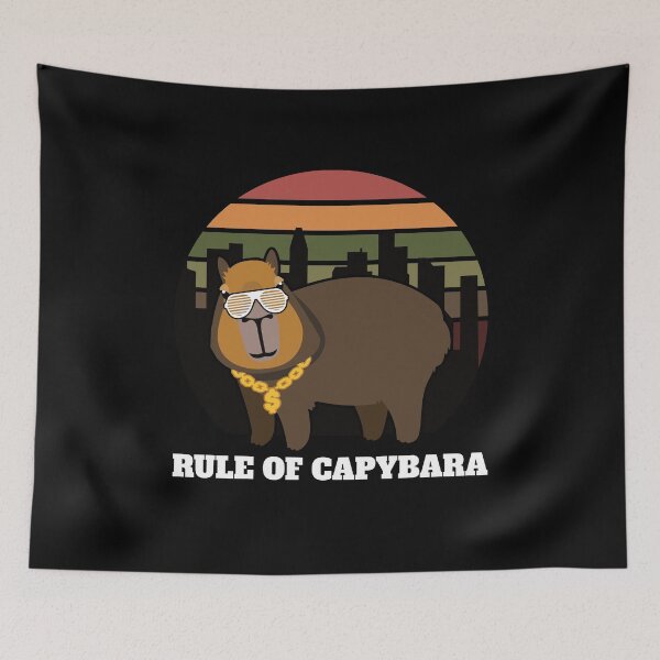 Item preview, Rule of Capybara - Capybara's Got Swag! designed and sold by Happy Puppy Print On Demand.