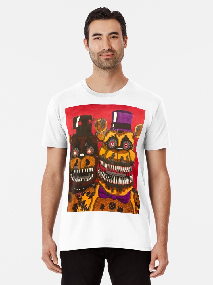 Fnaf Nightmare / Puppet ) T Shirt 100% Cotton Five Nights At Fnaf