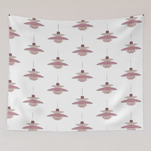 Item preview, Louis Poulsen designer lamp in pink designed and sold by Rosadraws.