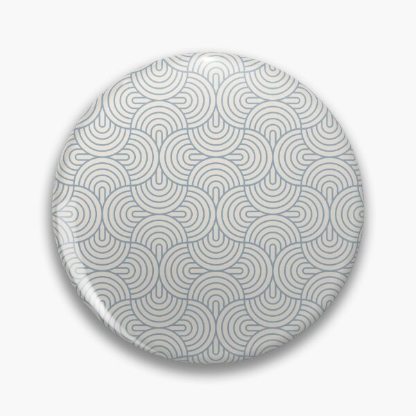 Item preview, Geometric Ovals - Aleutian Blue designed and sold by NolkDesign.