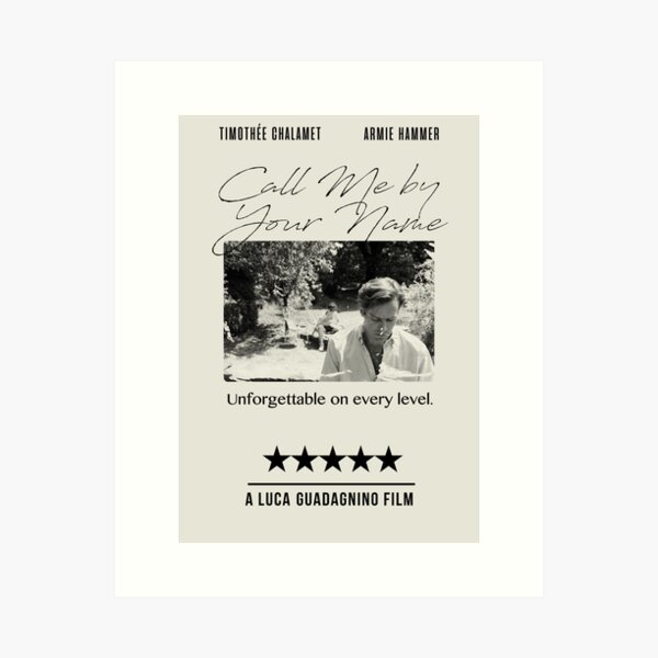 Item preview, Call me by Your Name designed and sold by filmandstuff.