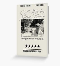 Call me by Your Name Greeting Card