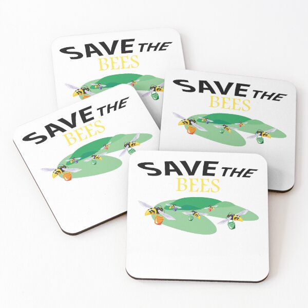 Item preview,  Save the bees shits, save the bees phone cases, save the bees hats, save the bees shower curtain, save the bees backpack  designed and sold by Poussyarts.
