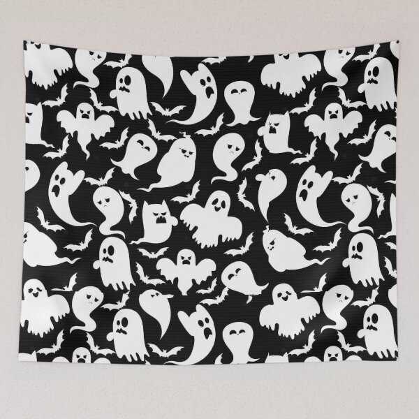 Item preview, halloween scary evil pumpkin funny pumpkin head seamless pattern designed and sold by ketkidesign.