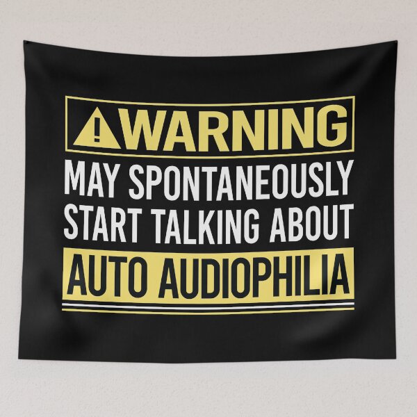 Item preview, Warning About Auto Audiophilia designed and sold by WrightTrouble.