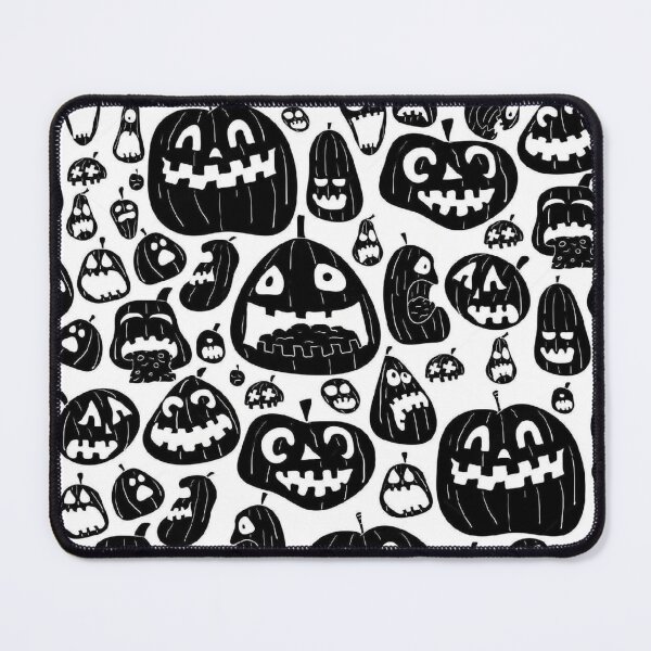 Item preview, halloween scary evil pumpkin funny pumpkin head seamless pattern designed and sold by ketkidesign.