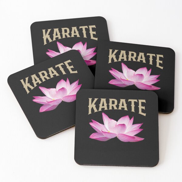 Item preview, Lotus Flower Karate Calligraphy Kanji Design for a Karate Instructor / Karate Beginner - For A Karate Lover designed and sold by TheKarateStore.