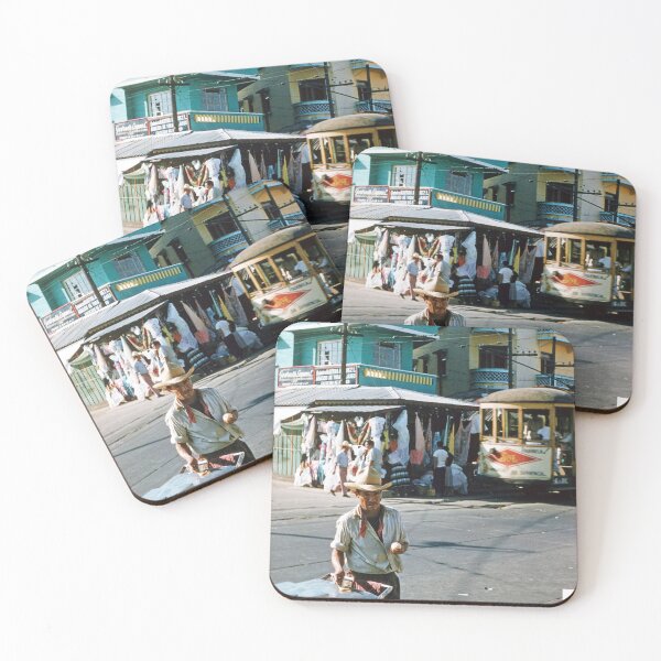 Item preview, 1950s - Street Scene with Traffic and an Ice-Cream vendor from Veracruz, Mexico designed and sold by thatwaslife.