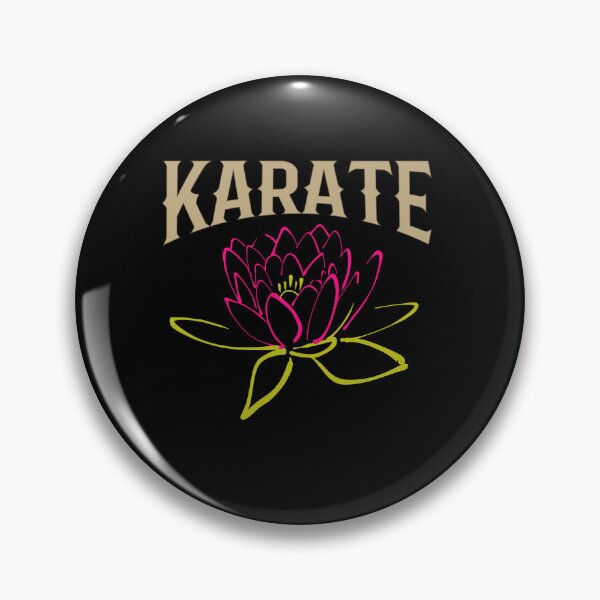Item preview, Lotus Flower Karate Calligraphy Kanji Design for a Karate Instructor / Karate Beginner - For A Karate Lover designed and sold by TheKarateStore.