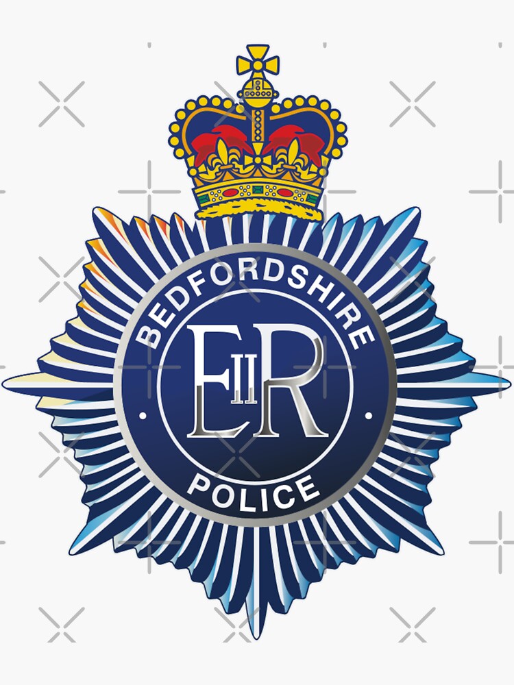 "Badge of Bedfordshire Police" Sticker for Sale by Shav Redbubble