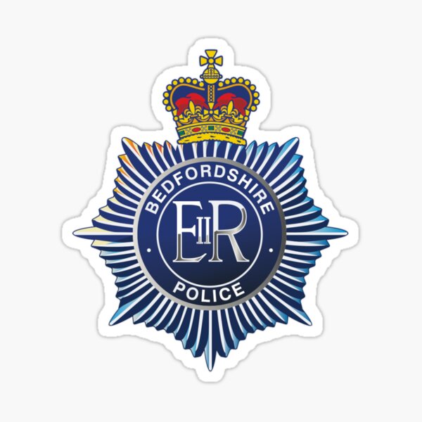 "Badge of Bedfordshire Police" Sticker for Sale by Shav Redbubble