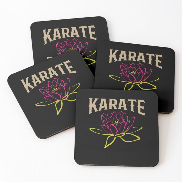 Item preview, Lotus Flower Karate Calligraphy Kanji Design for a Karate Instructor / Karate Beginner - For A Karate Lover designed and sold by TheKarateStore.